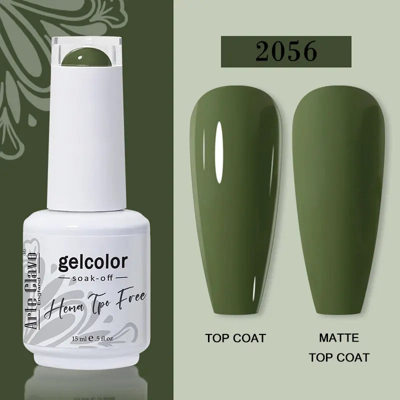 Arte Clavo 116Colors Gel Nail Polish 15ml Colorful Gel Semi Permanent Soak Off UV Gel Nail Art DIY Design Varnishe Nail Supplies