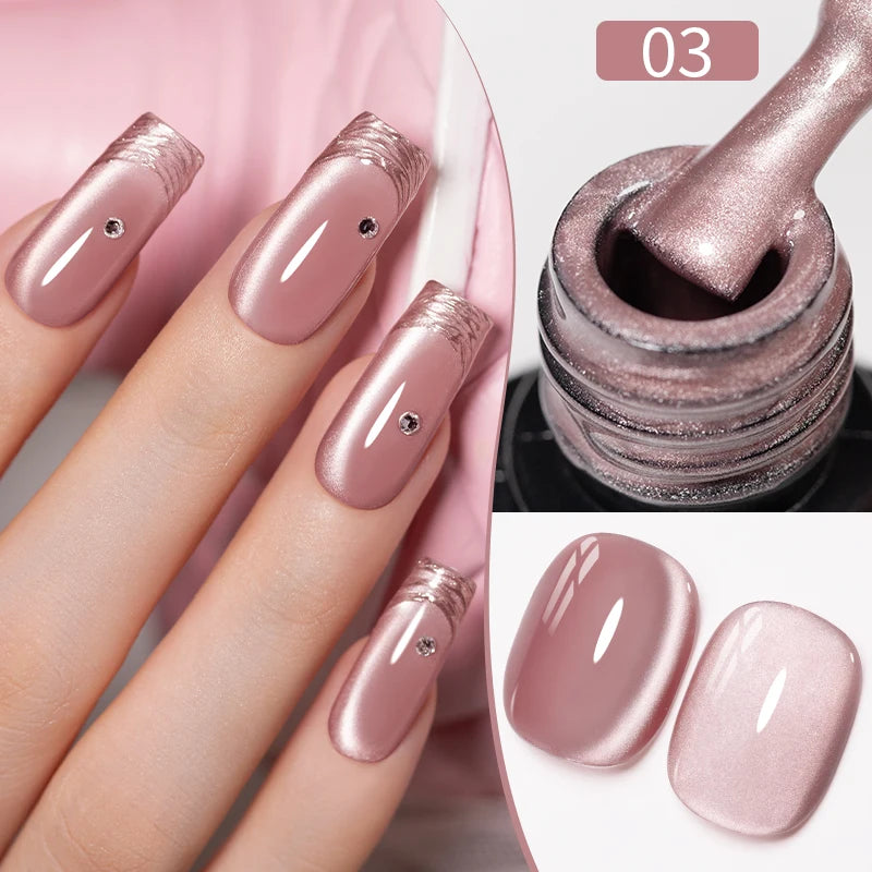 PUENTE 5ml Flower Fairy Gel Nail Polish Pink Blue Purple Natural Dried Flowers Gel For Nail Art Soak Off UV Varnish For Manicure