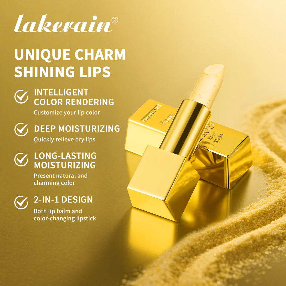 Lakerain Color Changing Lipstick Long Lasting Moisturizing Nourishing Lips Plumper Waterproof Makeup Lip Care Cosmetics