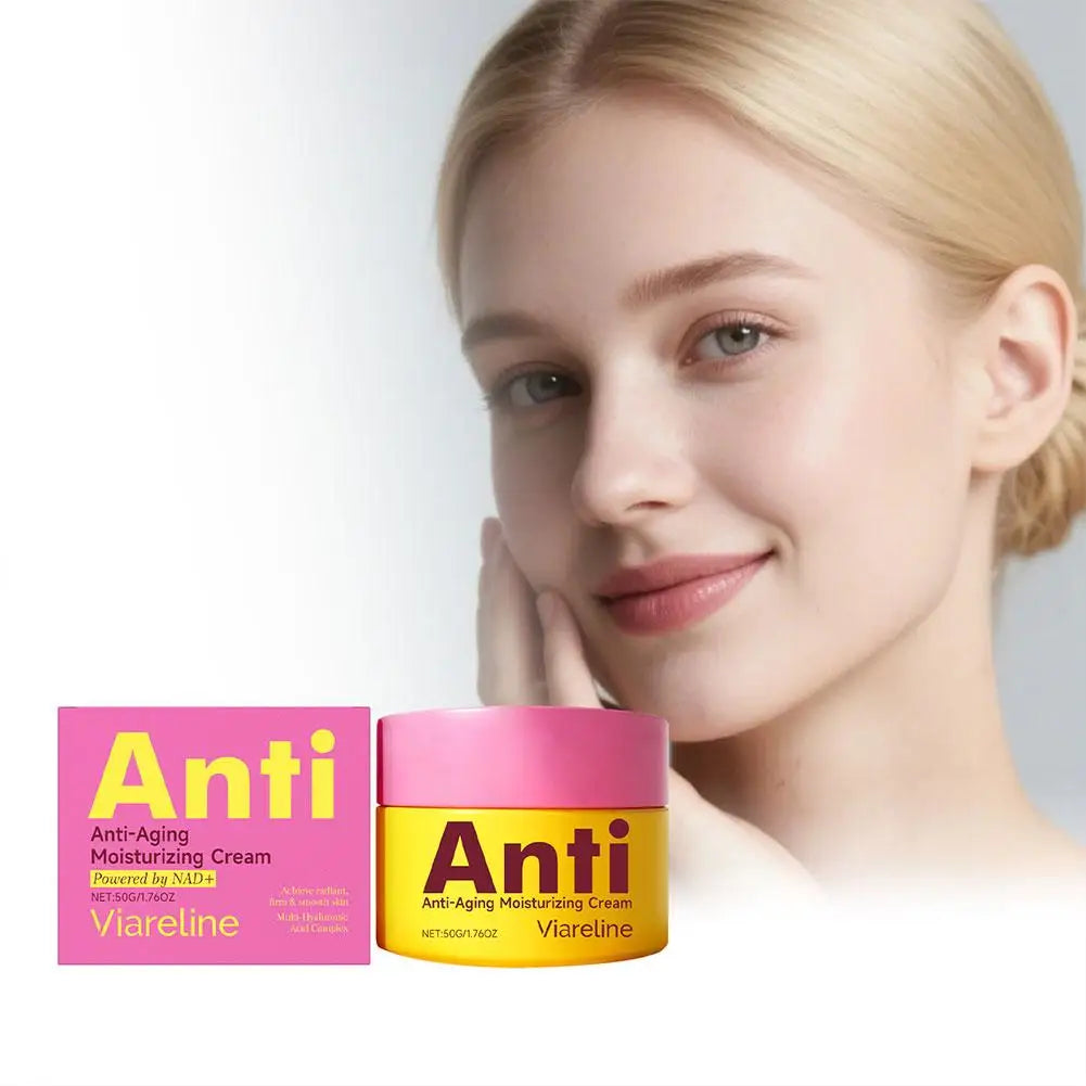 50g Anti-Aging Moisturizing Cream Powered By NAD+ Hydrating Softening Soothing Firming Brightening Gentle Original Facial Cream