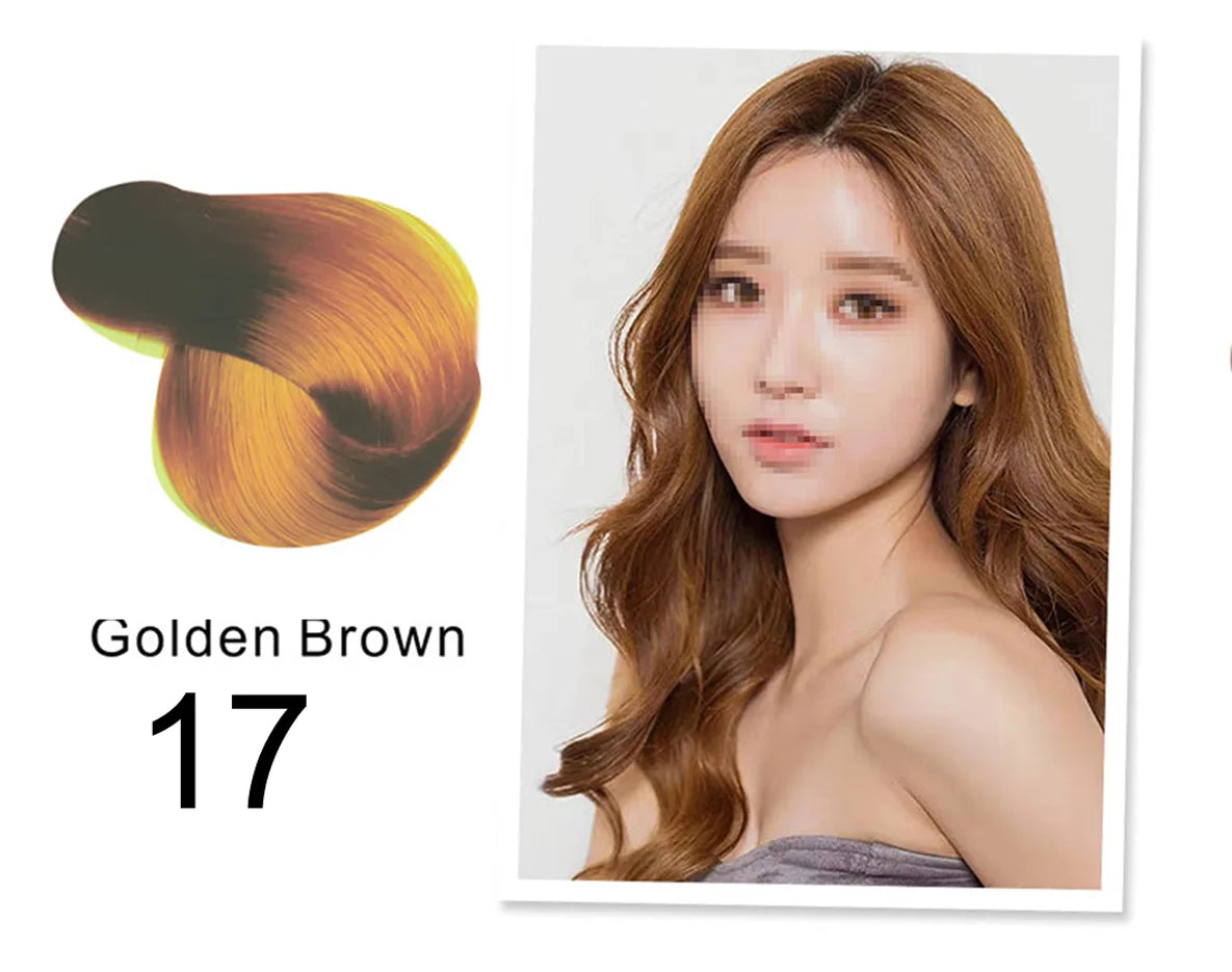 Mokeru 500ml Argan Oil Essence Natural Long Lasting Dark Brown Permanent Hair Dye Shampoo For Gray Hair Women Fast Color Dyeing
