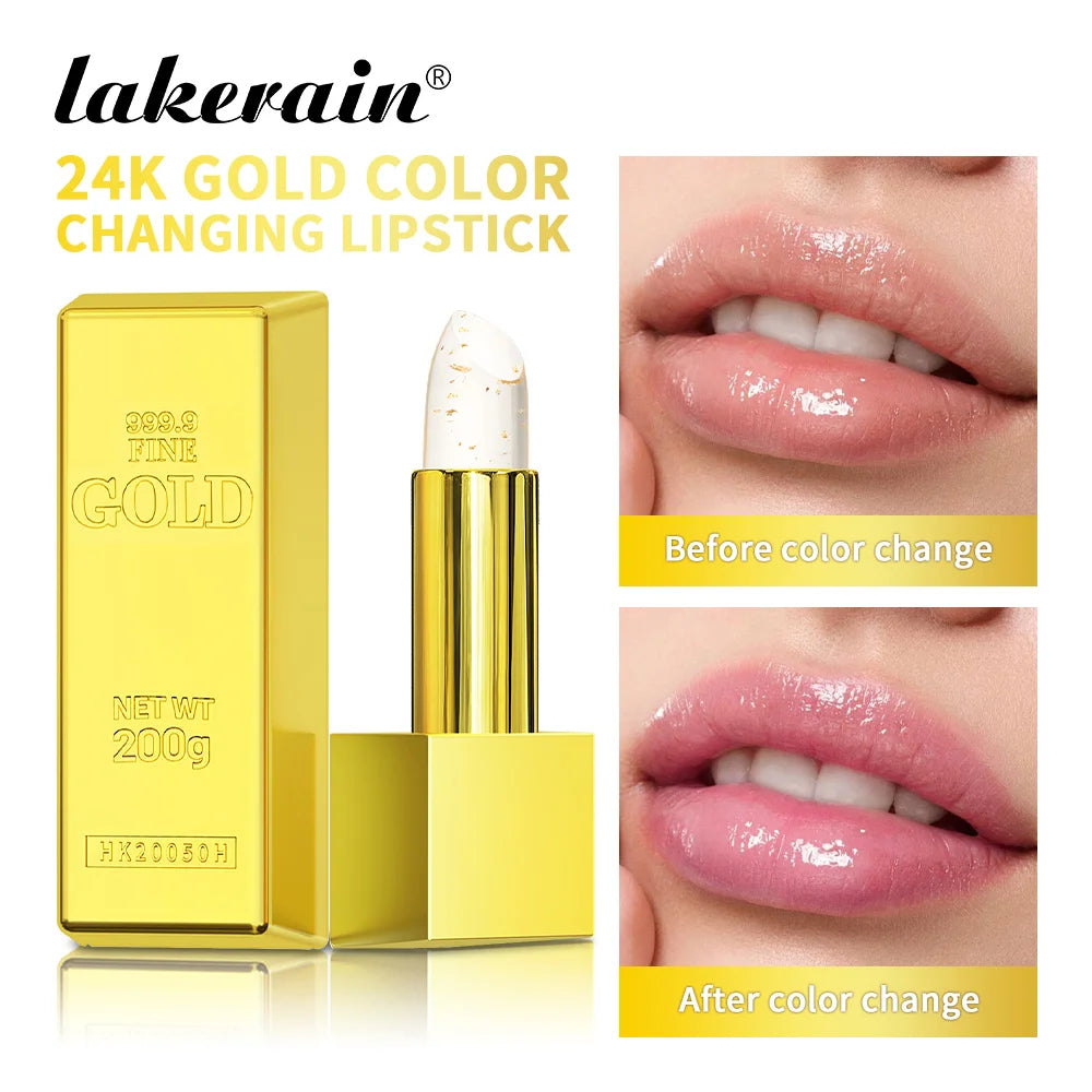 Lakerain Color Changing Lipstick Long Lasting Moisturizing Nourishing Lips Plumper Waterproof Makeup Lip Care Cosmetics