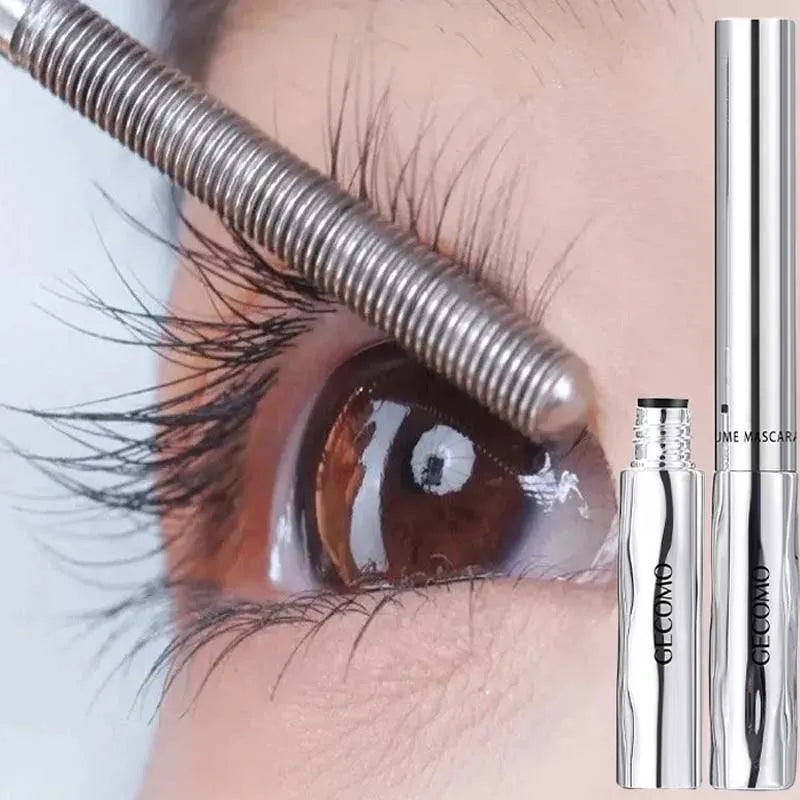 Steel Tube Mascara Long-lasting Curling Mascara Waterproof ＆ Sweat-proof Keep Each Lash Thickening Special Spiral Brush Mascara
