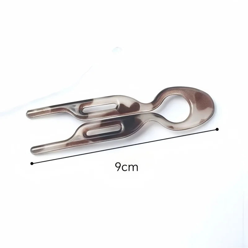 New Fashion Hairpin Headband for Women, U-Type Dual-Insert Lazy Bun Holder, Stylish Back-Of-Head Hair Accessory, Easy-To-Use Hai