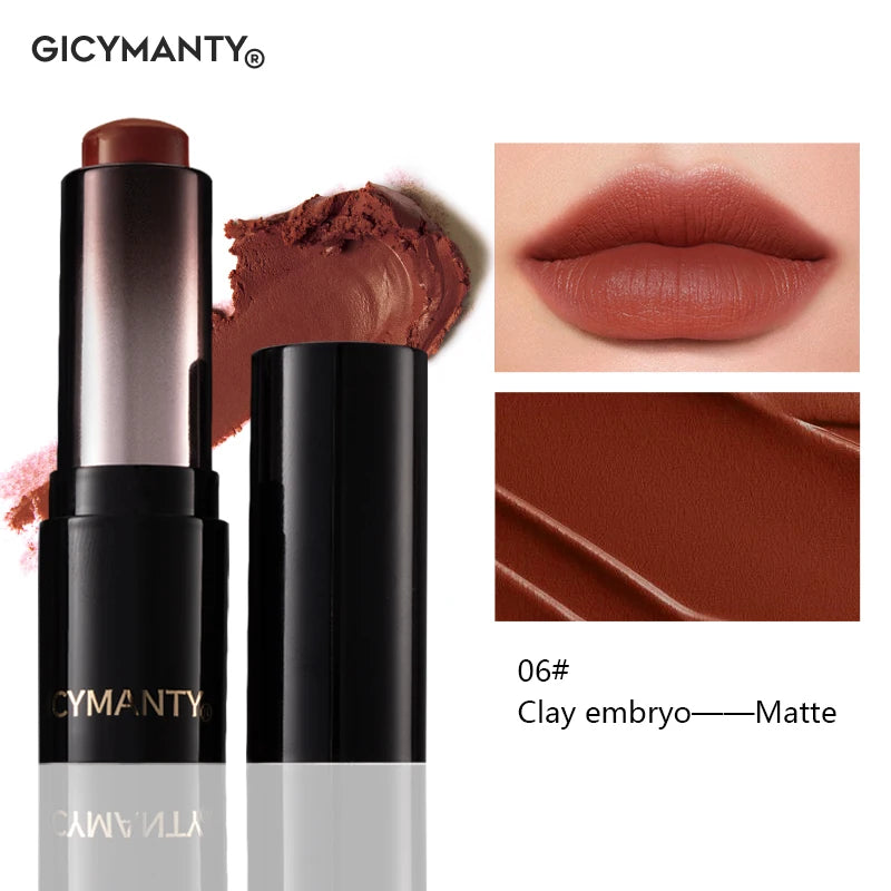 GICYMANTY Matte Lipstick Muted Tone Lip Stain Long-Lasting Transfer-Proof Silky Smooth Waterproof
