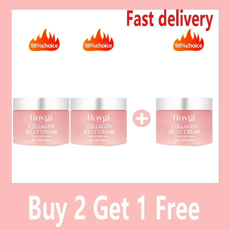 Collagen Jelly Cream Niacinamide Tightening Soothing Moisturizing Anti-Aging Firmness Hydration Skincare 100ml Face Gel