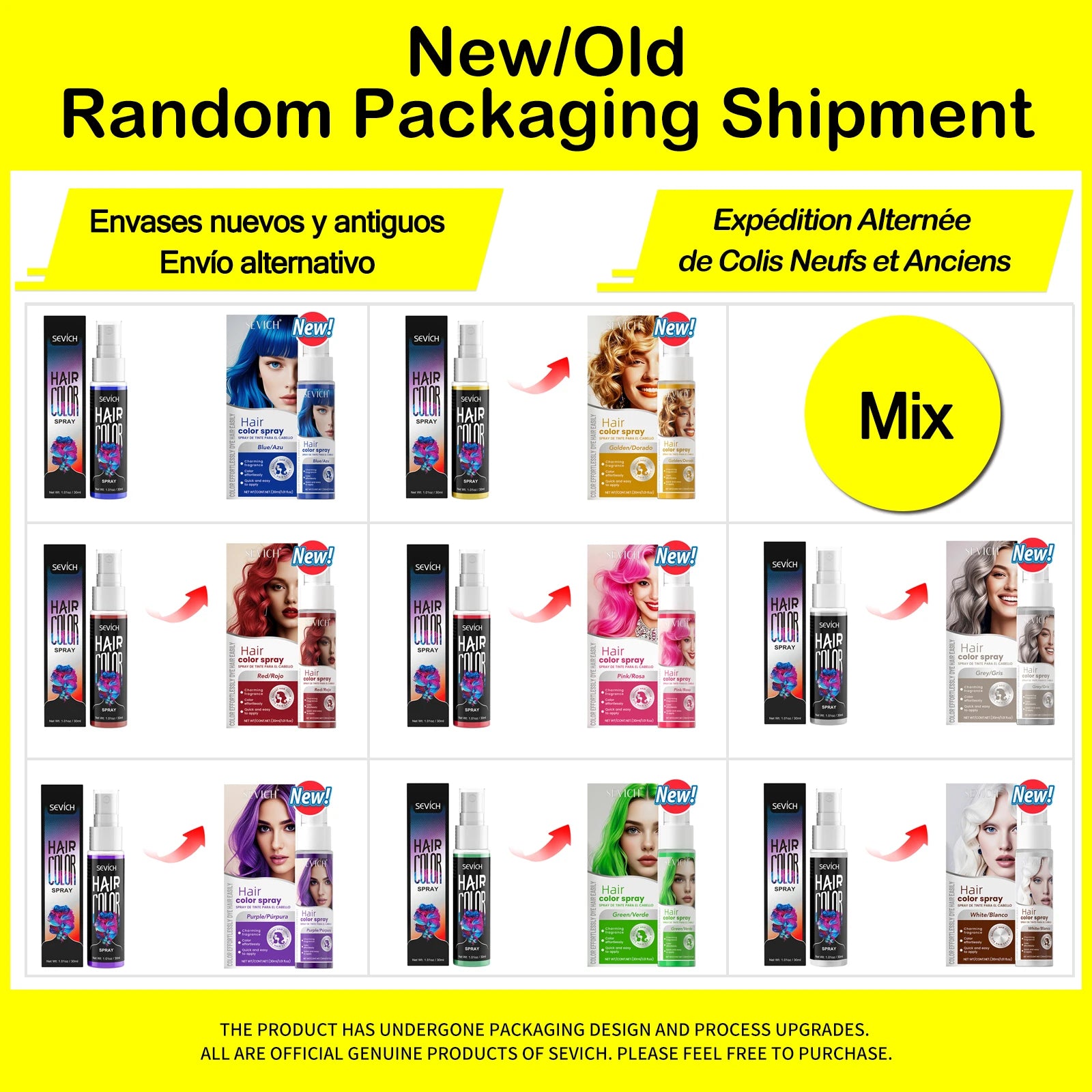 8 Colors Temporary Hair Color Spray For Men Women Children One-Time Party Hair Styling Spray Instant Hair Salon Hair Colour Dye