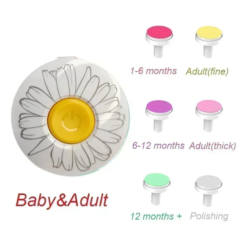 Electric Baby Nail Trimmer Baby Items Kid Nail Polisher Tool Care Kit Easy To Trim Nail File Newborn Baby Things Bebe Accessorie