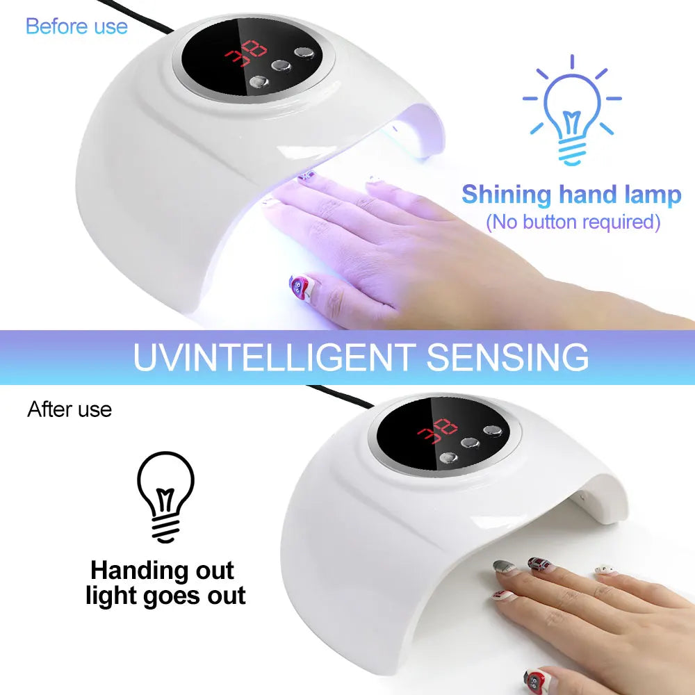 Professional UV LED Lamp for Nails Gel Drying Machine Nail Home Use Light UV Dry Gel Varnish USB Manicure Dryer Equipment Tools