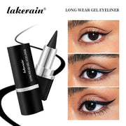 Lakerain Long-lasting Gel Eyeliner Soft Waterproof And Sweat-proof Matte Black Silver Brown Eye Liner Pen Makeup Cosmetic