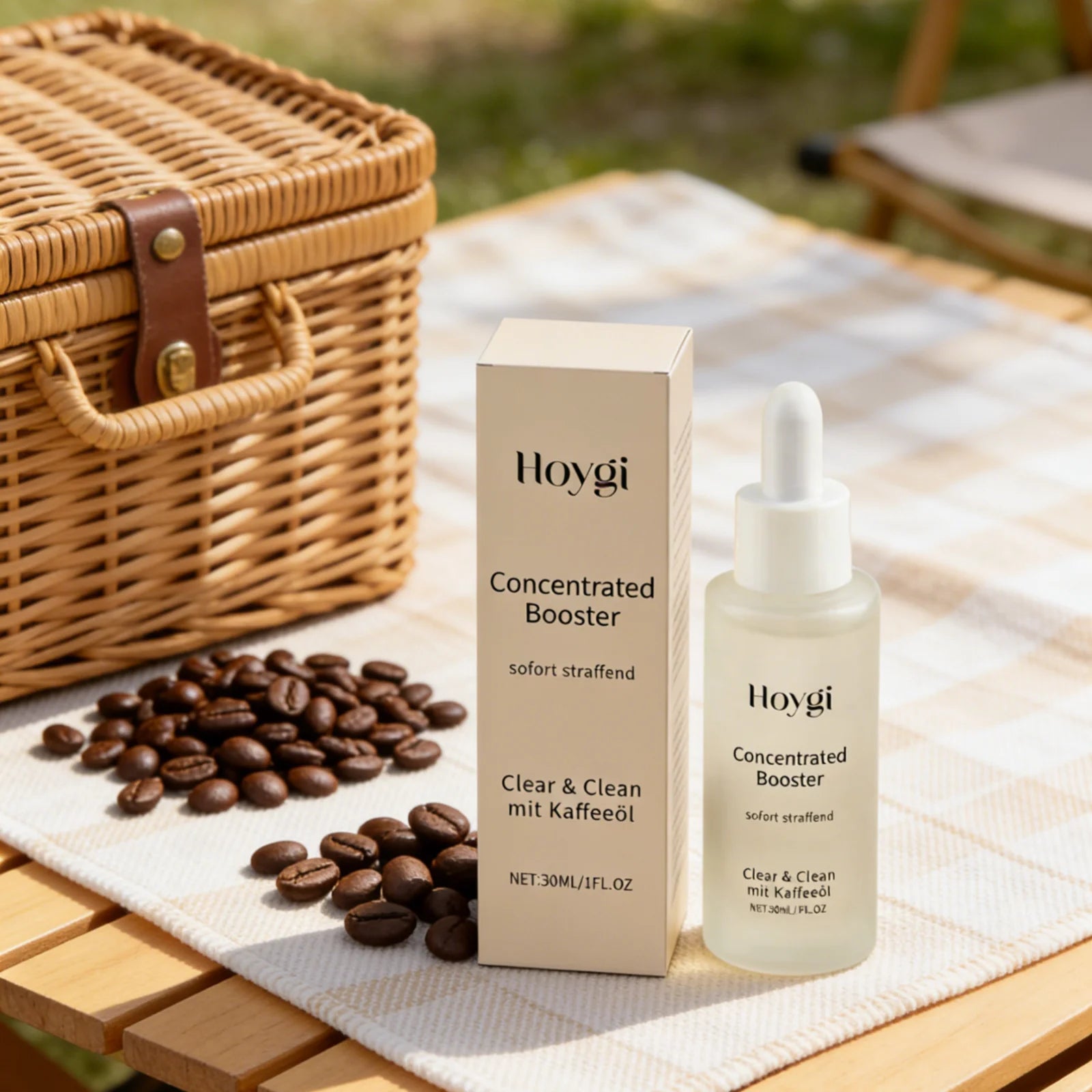 Hoygi Concentrated Booster Serum Intensive Moisturizing Glowing Skin Boosters Brighten Skin Tone Nourished Coffee Oil Face Serum