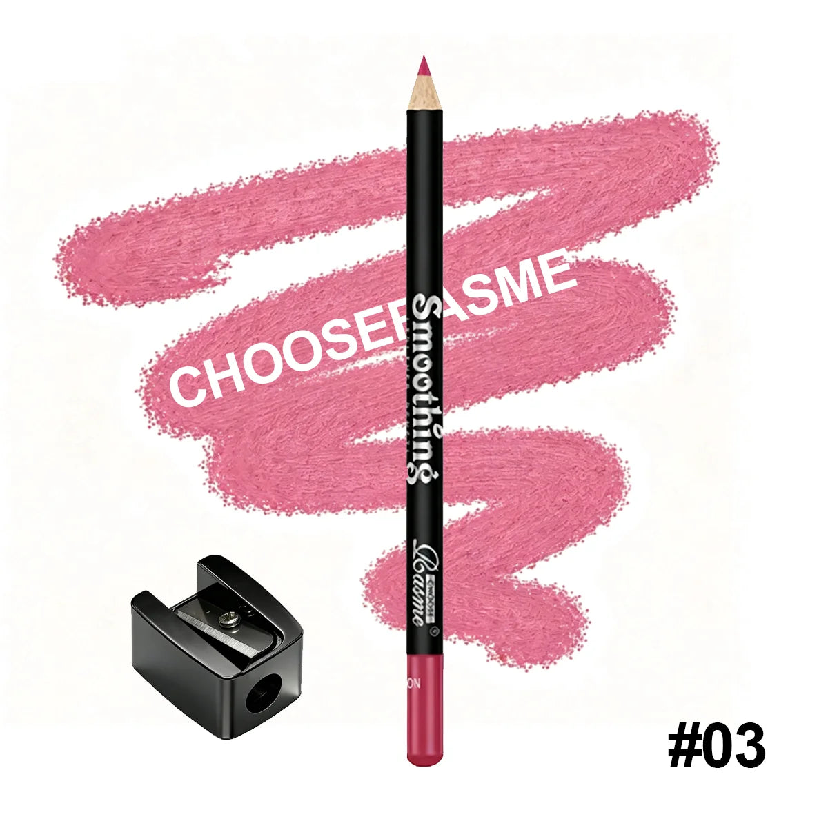 Smoothing Lip Liner Pencil, Waterproof Matte Lip Contour Lipstick, Long Lasting Makeup, Comes With Free Pencil Sharpener