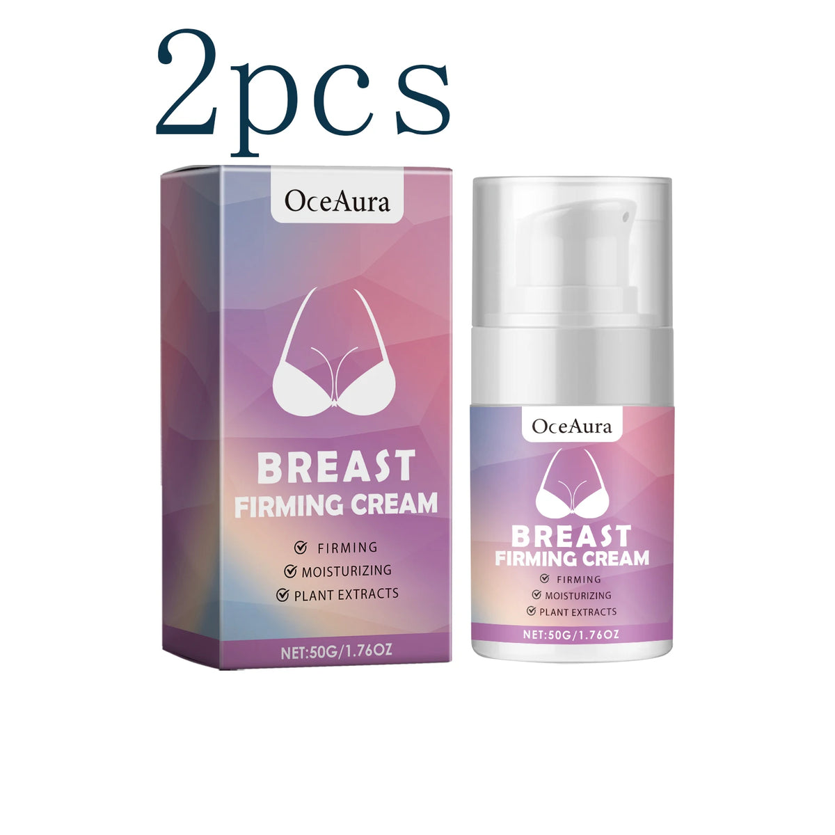 Breast Firming Care Cream, Moisturizing Massage & Nourishing Lifting Cream for Plump, Tight and Smooth Breast Skin