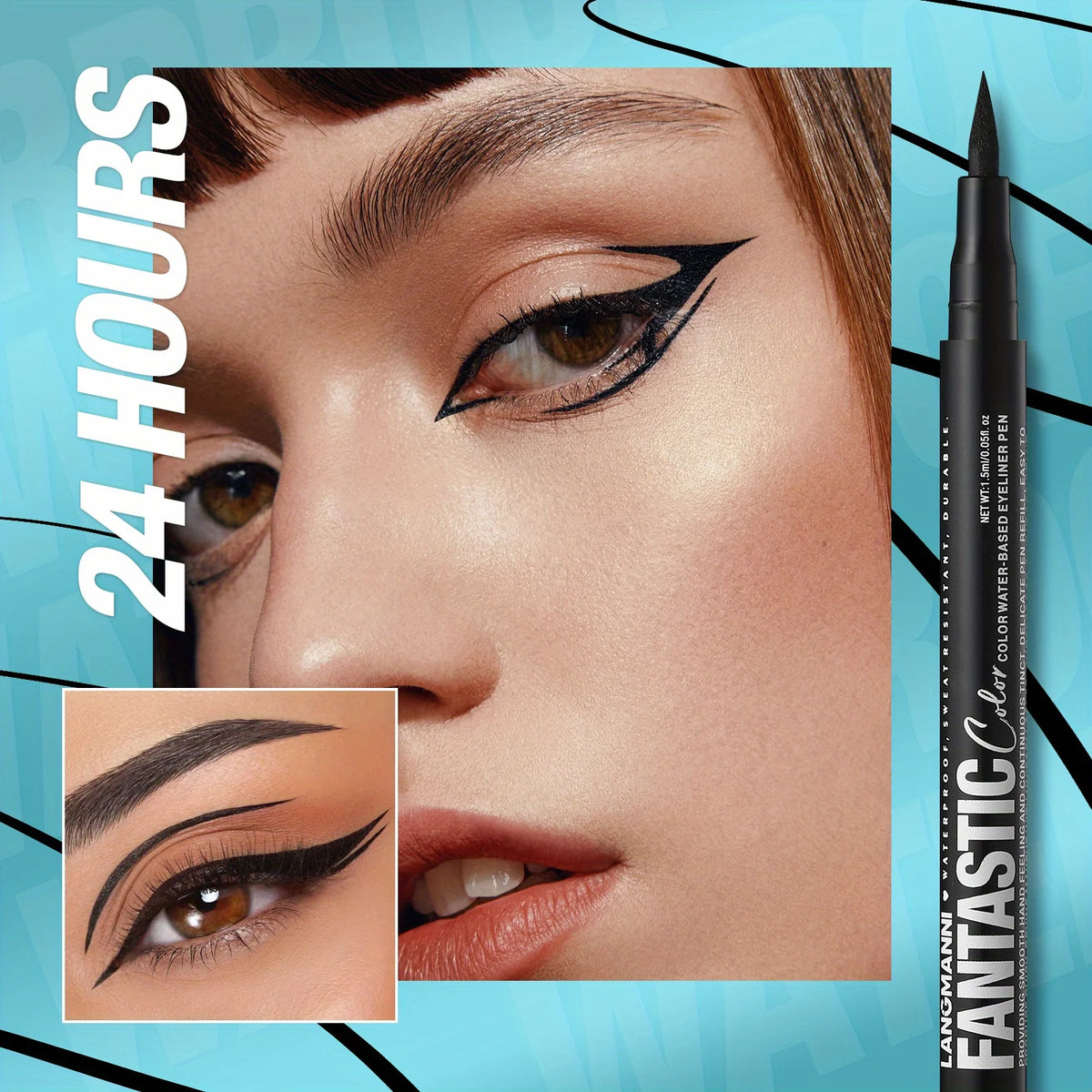12-color eyeliner waterproof, quick-drying, oil-proof and non-smudging long-lasting eyeliner eyeliner set