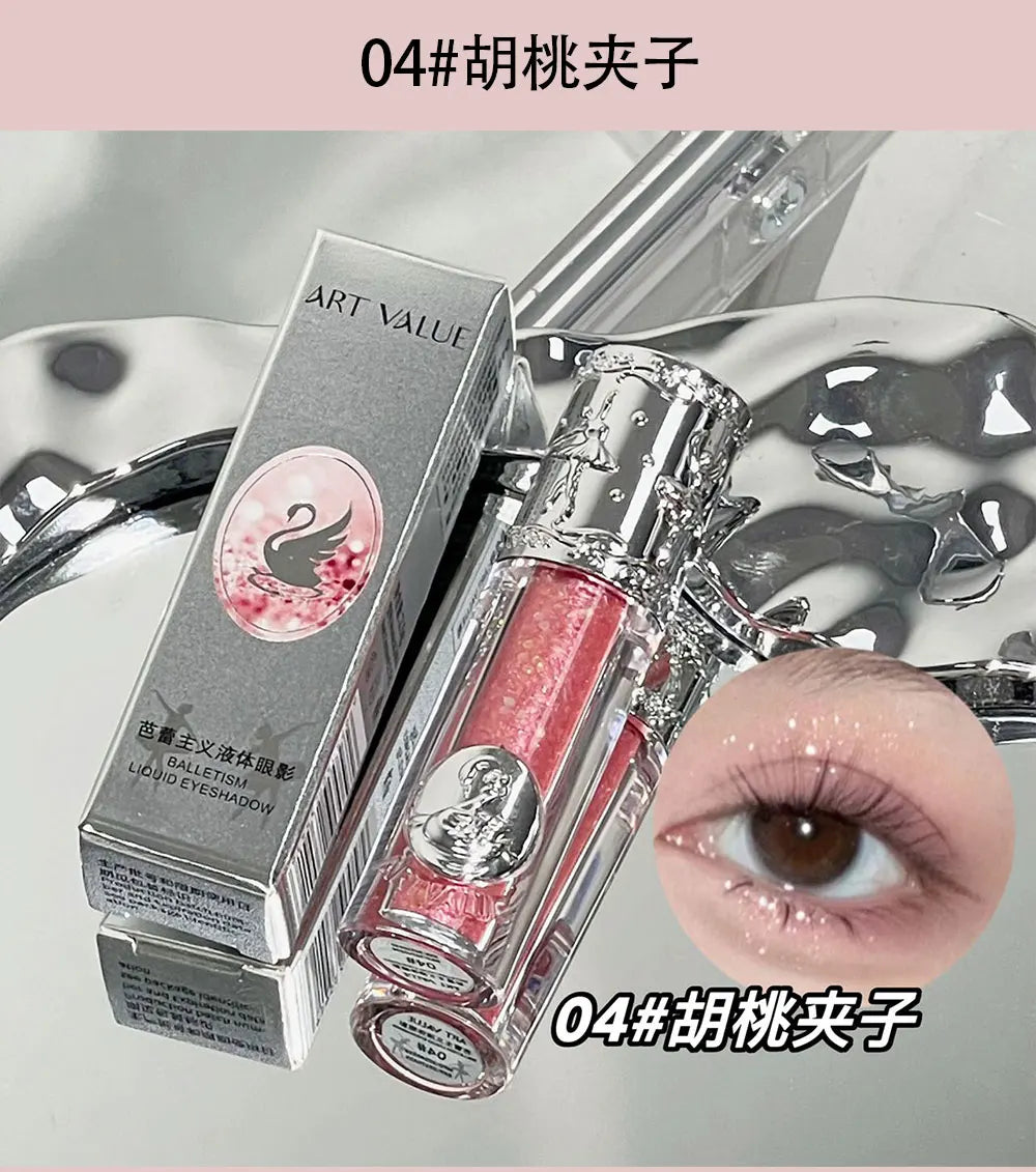 Liquid Glitter Eyeshadow Long Lasting Quick-Drying Gel-Based Eyeshadow For Creating High-Impact Multi-Dimensional Eye Looks