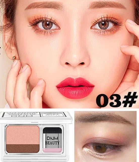 2 Colors Gradient Lazy Eye Shadow Stick Matte Shimmer Lasting Waterproof Eyeshadow Professional Charming Eyes Make Up Cosmetics