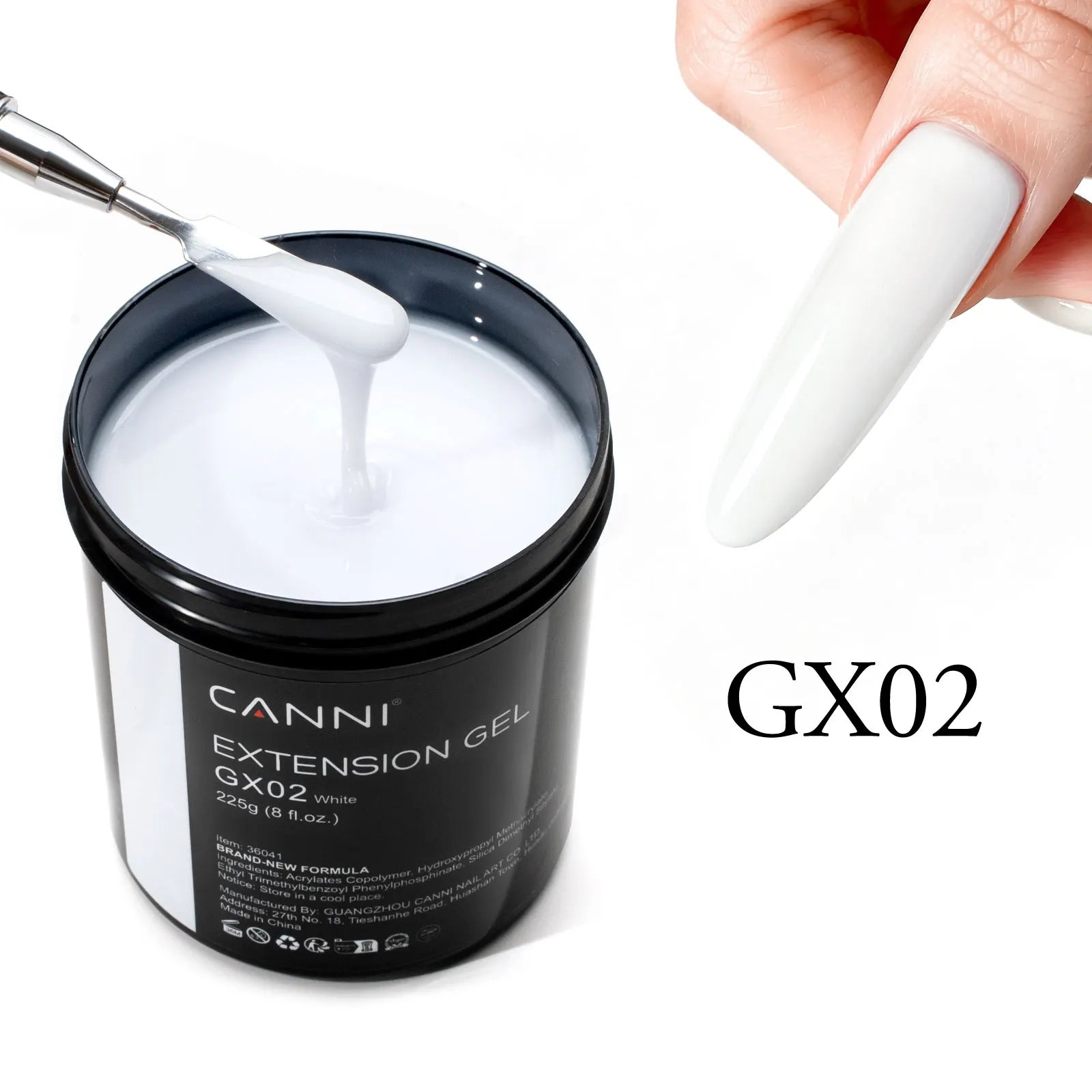 8 Oz TPO FREE CANNI Extension Builder Nail Gel Soak Off LED UV Gel Camouflage Jelly Color Long Lasting Super Glossy Gum Gel