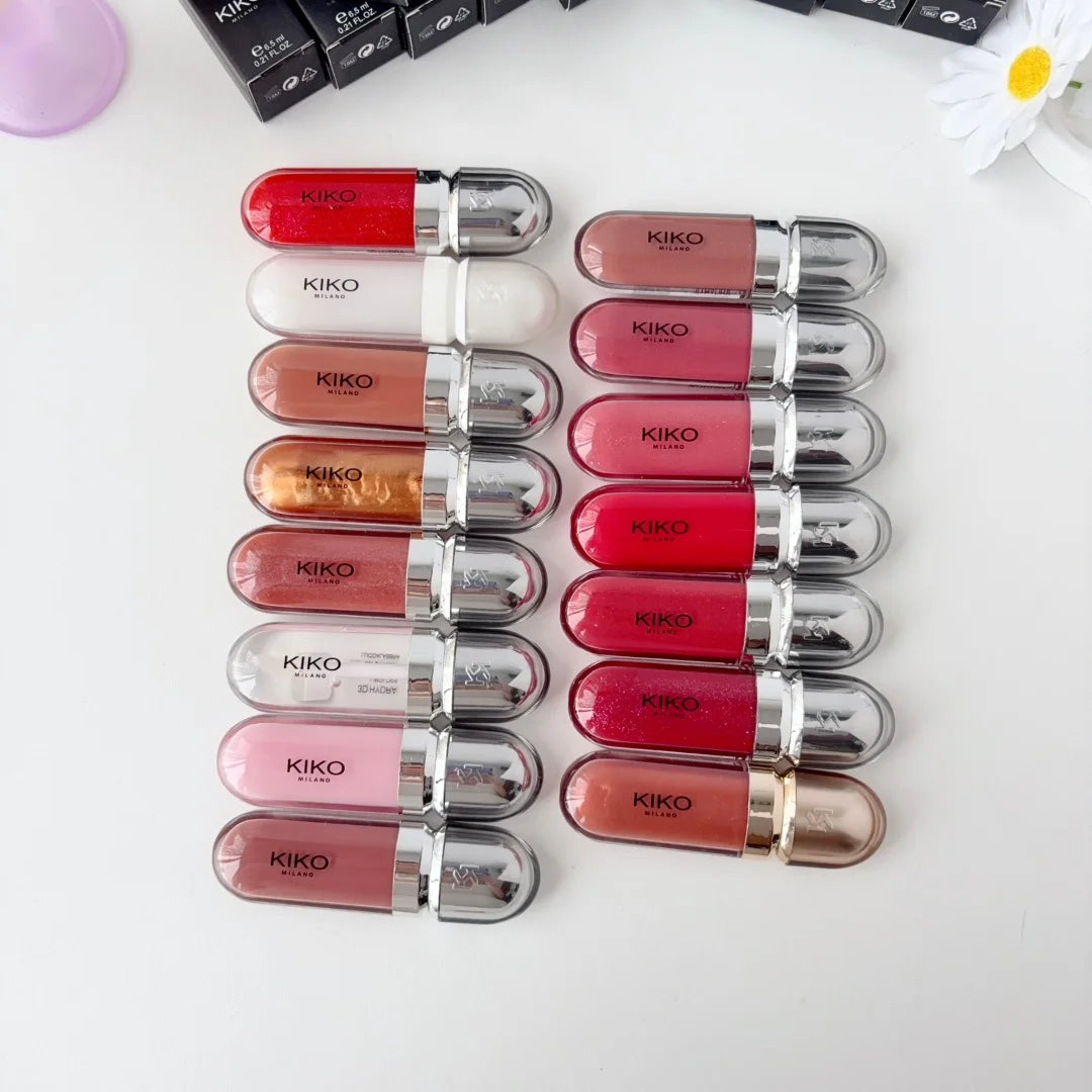 KIKO Milano 3D Hydra Lip Gloss – High Shine Hydrating Plumping Non-Sticky Moisturizing Waterproof And Long-Lasting Lip Makeup