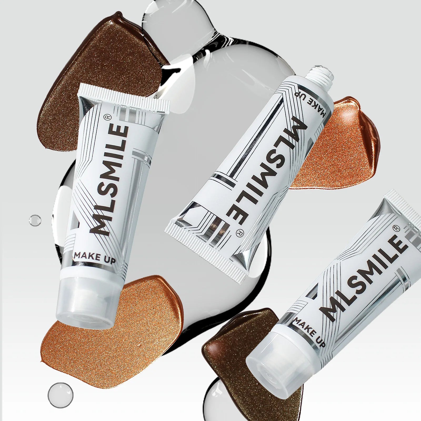 Waterproof Liquid Foundation Black Skin Tone Bronze Foundation Concealer Natural Tanning Foundation Cream Primer Face Makeup