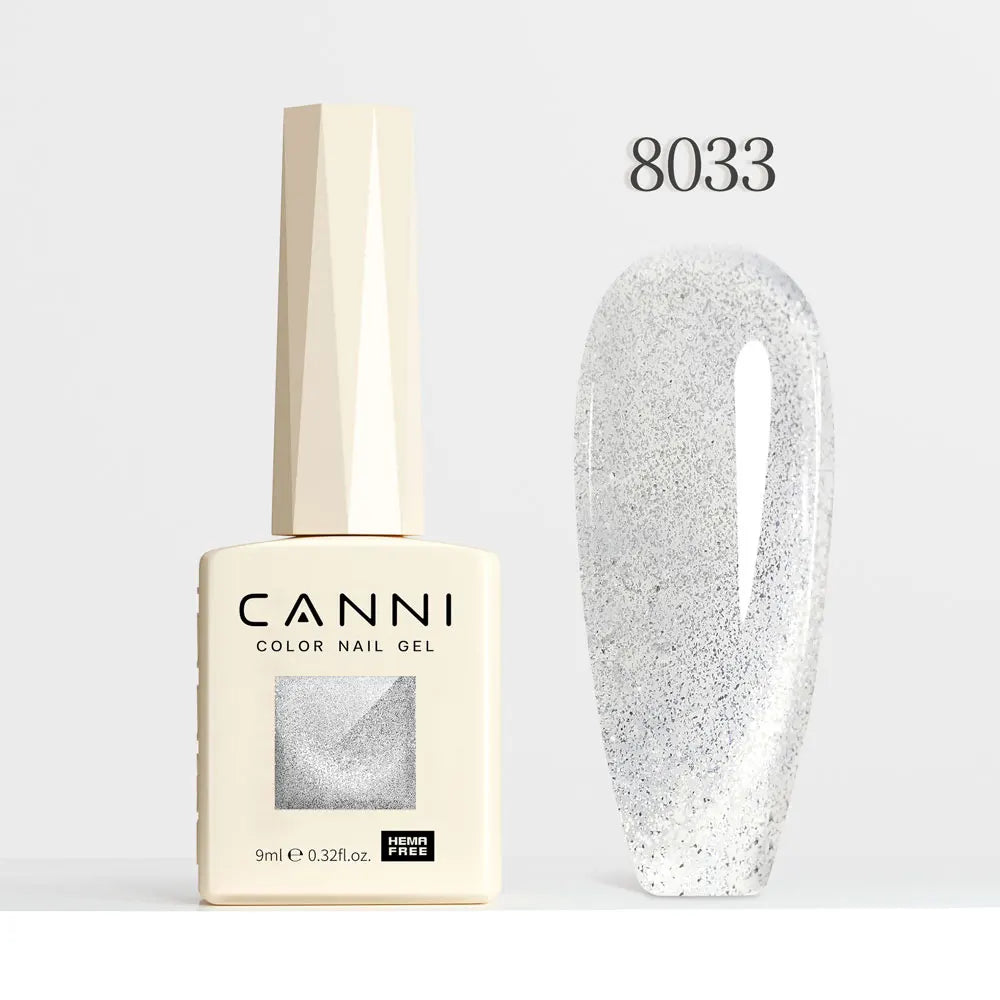 CANNI TPO/HEMA FREE Cat Eye Gel Nail Polish 9ml 48 Colors High Gloss UV-Removable Nail Art for Salon & DIY Manicure