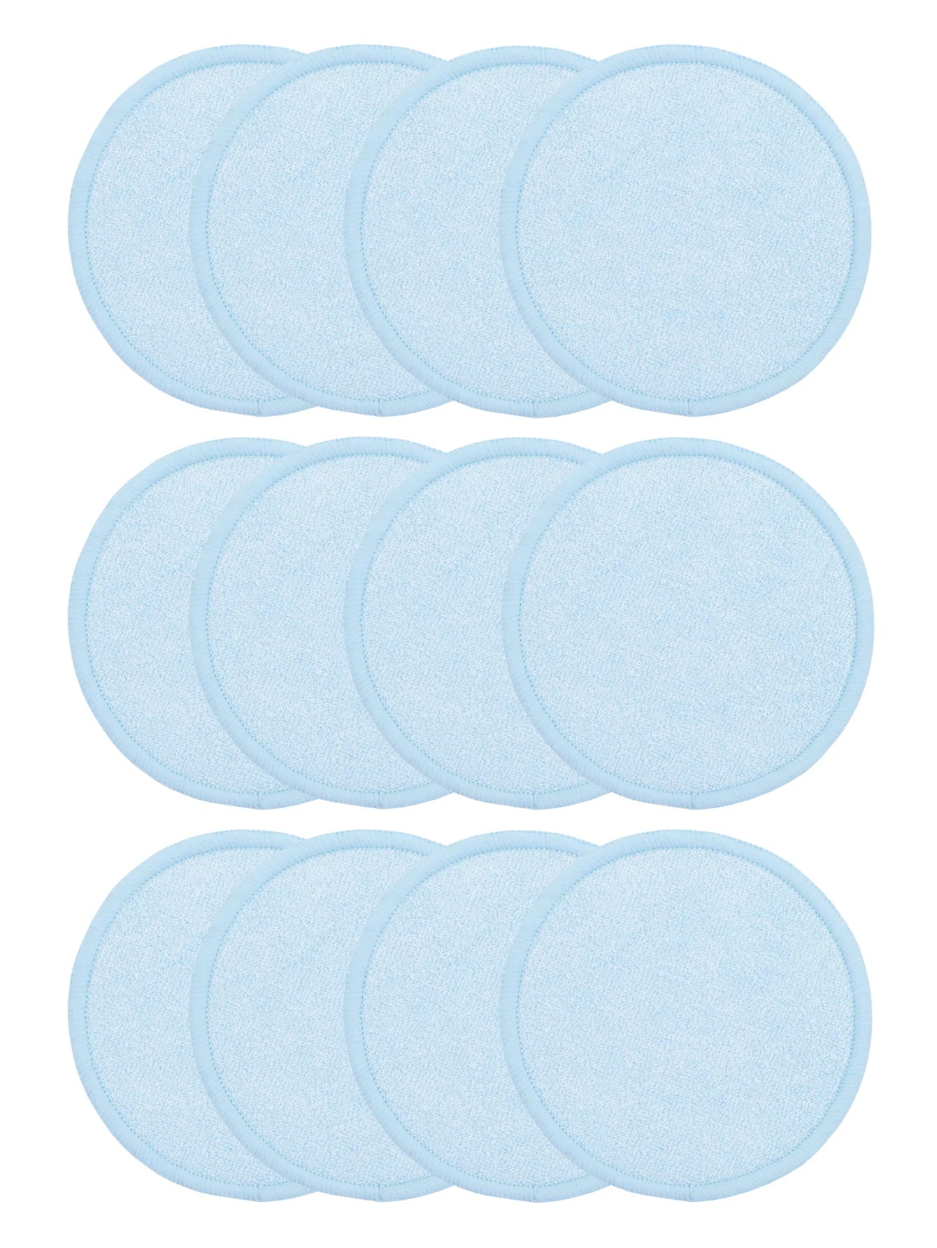 Bamboo Fiber Makeup Remover Pads Are Packed in 6/12/24 Pieces They Are Made from a Mixture of Fibers Extracted from Natural Bamboo.