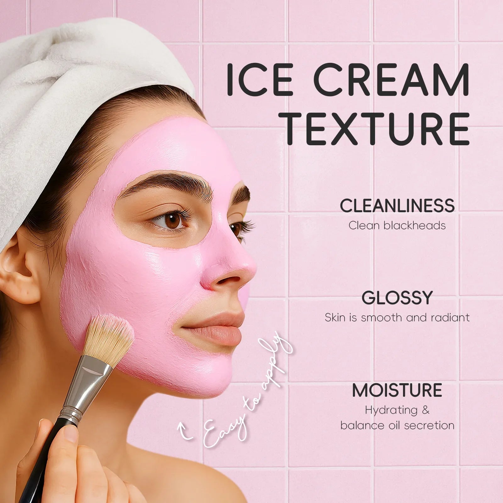 Laikou Sakura Clay Mask Trial Size Hydrating Deep Cleansing Pore Minimizing Brightening Face Mask Skin Care Product Mud Mask 5g