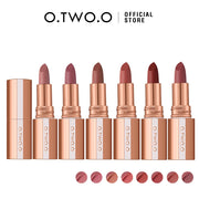 O.TWO.O 8pcs Lipstick Makeup Set Long Lasting Waterproof Lip Stick Smudge-free Matte Sexy Pigmented Velvet Finish Lip Tint