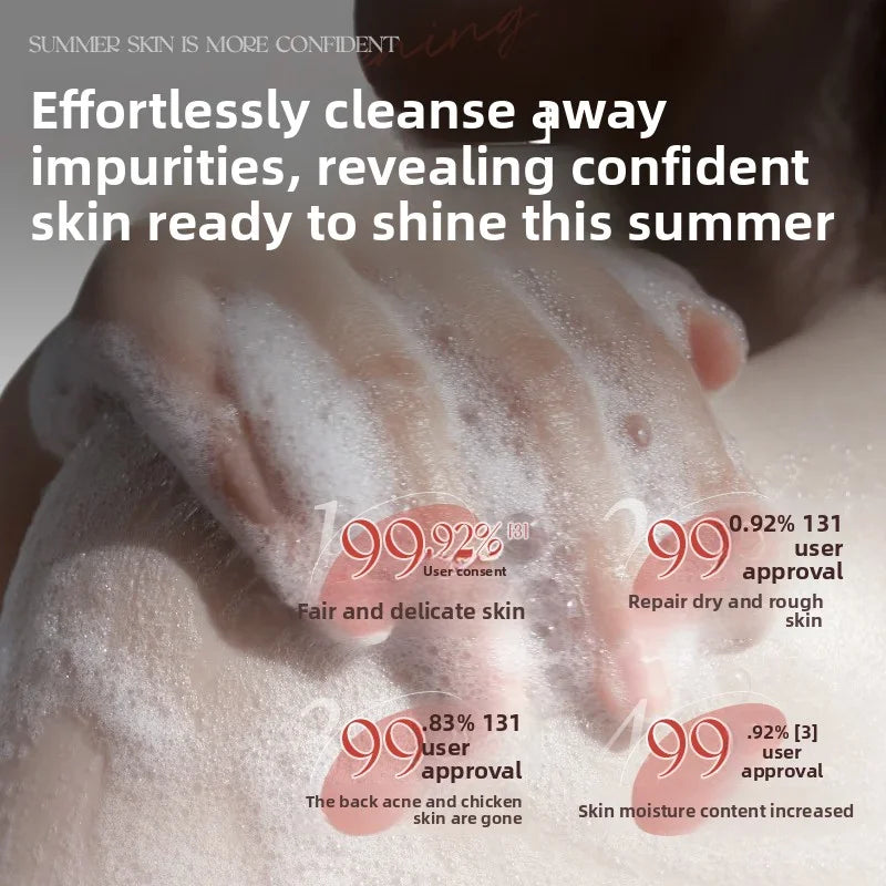 OHBT 500ml Pomegranate Salicylic Acid Shower Gel, Gentle Cleansing Nourish Body Wash, Fragrance Moisturizing Bath Lotion Gel