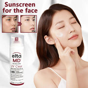 Eltamd 48ml Facial Sunscreen SPF46 UV Sunscreen Anti-Radiation Waterproof&sweatproof Non-greasy for Sensitive and Acne ProneSkin