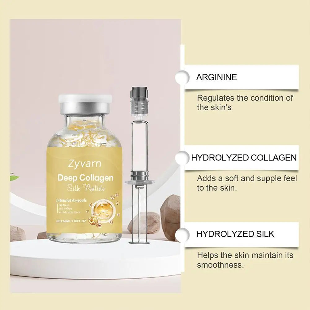 Collagen Peptide Serum Ampoule Fresh Lock Technology Skin Firmness Hydration Plant Extract Skin Barrier Care Daily Glow Boost