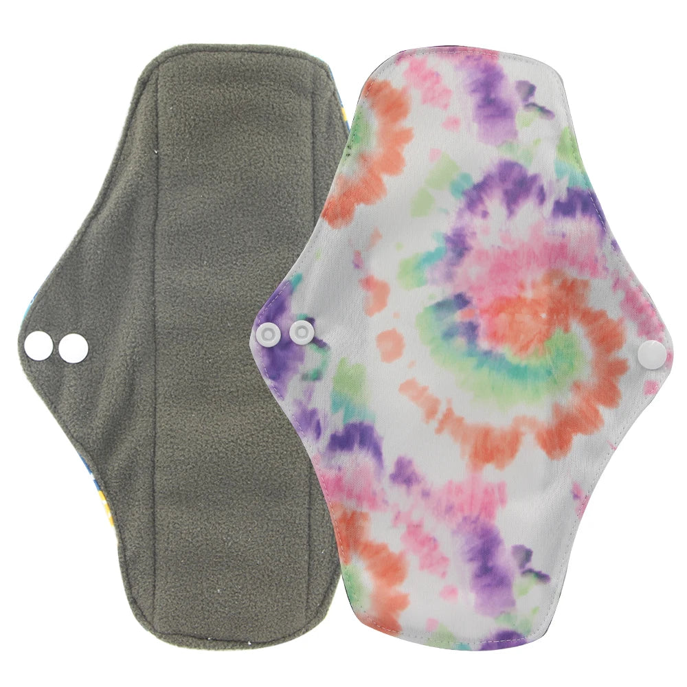 Ohbabyka Panty Liner Cloth Menstrual Pad Mama Sanitary Reusable Soft Washable Charcoal Period Napkins