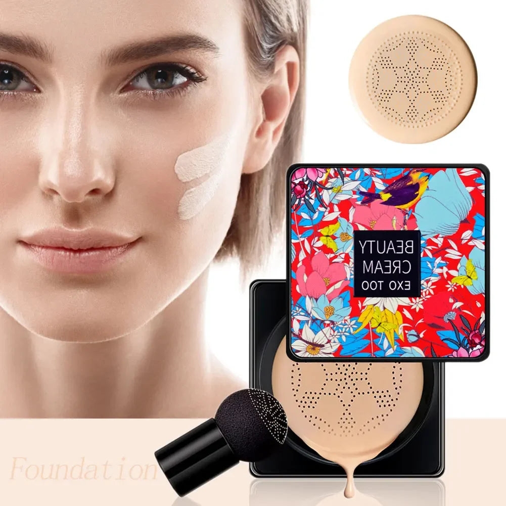 Magic Foundation Mushroom Head Air Cushion CC Cream Waterproof Brighten Foundation Cream Women Base Makeup Face Cosmetics