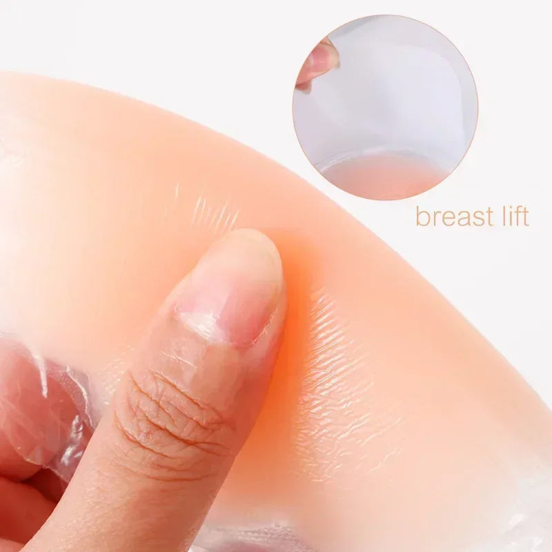Reusable Women Breast Petals Lift Silicone Nipple Cover Invisible Petal Adhesive Strapless Backless Stick on Bra Breast Stickers