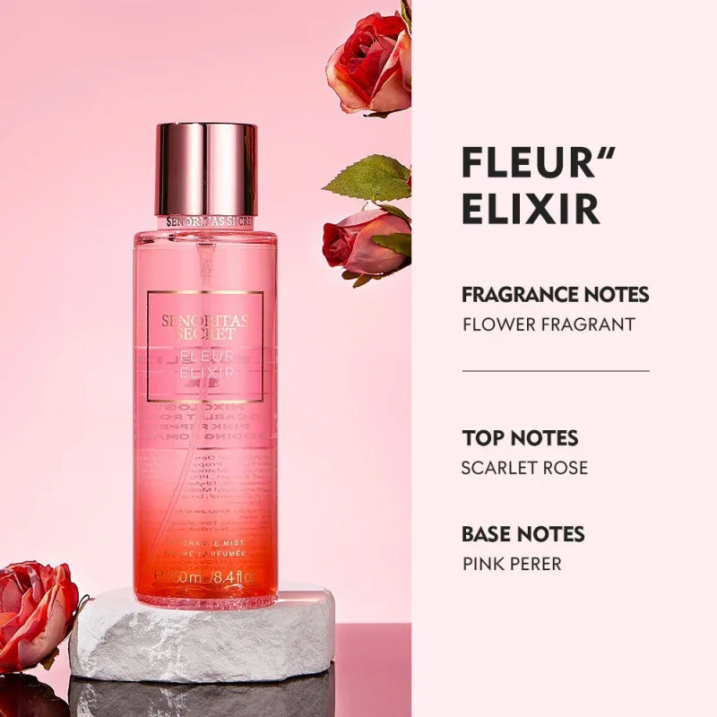 Thai Flower Fruit Perfume Vanilla Fragrance for Women Long-lasting Date Scent Good Girl Parfume Body Spray Floral Mist 250ml