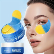 Blueberry Eye Mask,Nourishing And Moisturizing Eye Light Beige,Hydrating Eye Mask 30pairs/bottle-1 bottle
