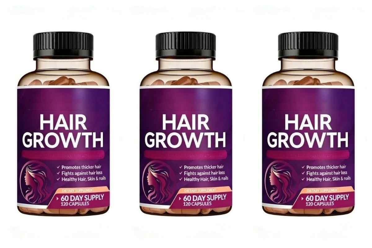 Biotin Collagen Hair Growth Supplement with Vitamins A C D3 E B12 Zinc Supports hair wellness appearance for Women