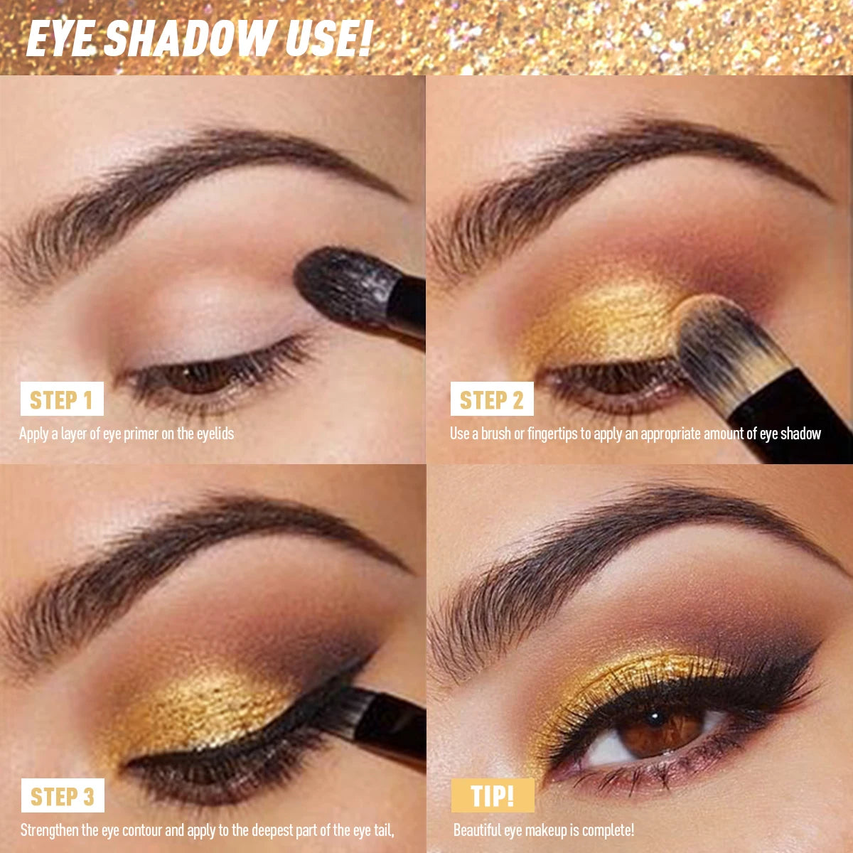 Single Color Easy To Apply High-gloss Eyeshadow Mashed Potato Mashed Mirror Pearlescent Glitter Eyeshadow Palette