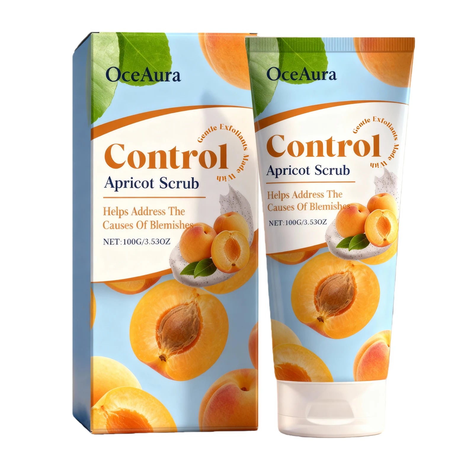Exfoliating Apricot Facial Scrub Improves Skin Smoothness Evens Skin Tone Cleanses Pores Removes Dead Skin Refreshes Moisturizes