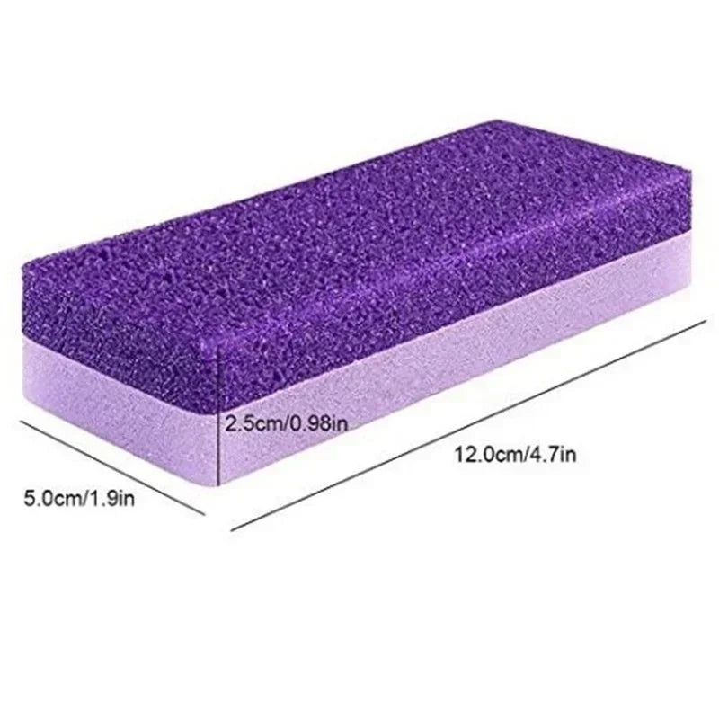 1pc Hard Dead Skin Portable PU Scrub Pumice Grinding Stone Foot Pumice Stones Exfoliating Scrubing Remover Foot Care Tool Purple