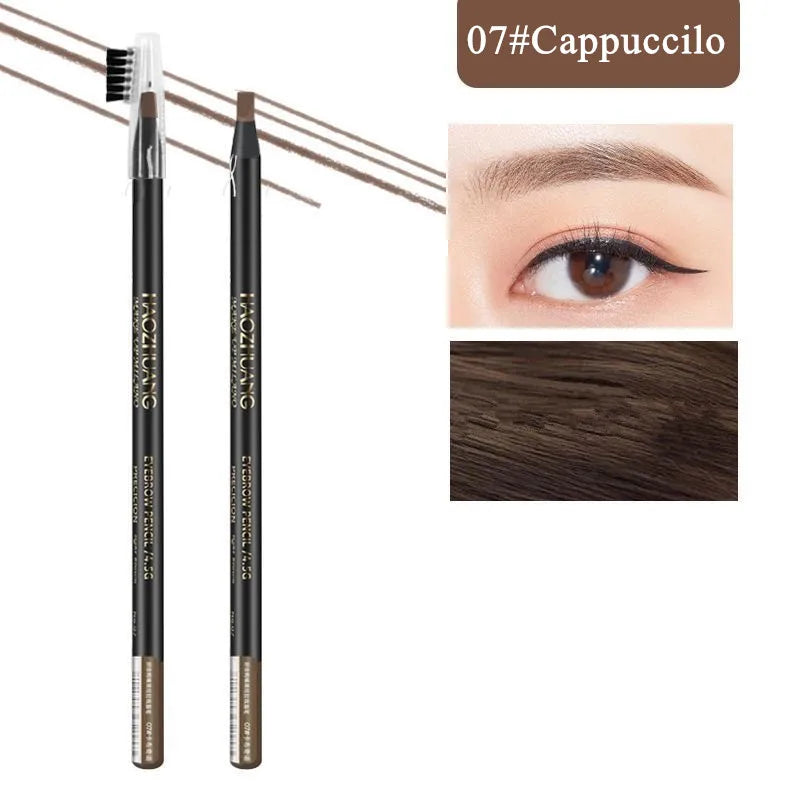 Hard Microblading Eyebrow Pen Natural Wild Brows Eye Brow Definer Enhancers Pencil Waterproof Long Lasting