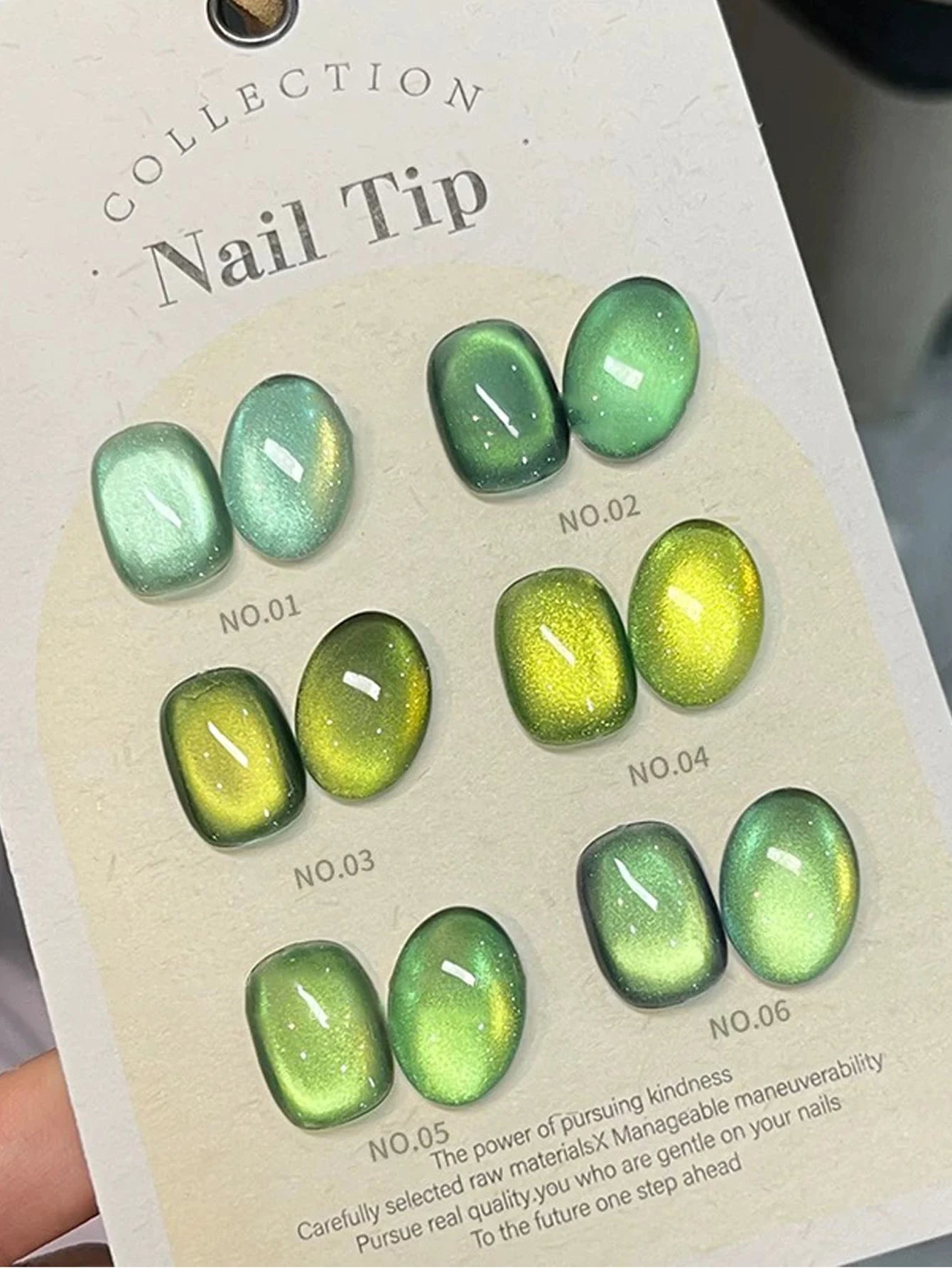10PCS Romantic Pop Cat Eye Gel Nail Polish Popular White High Density Magnetic Powder Mirror Glass Bead Nail Gel Beauty Supplies