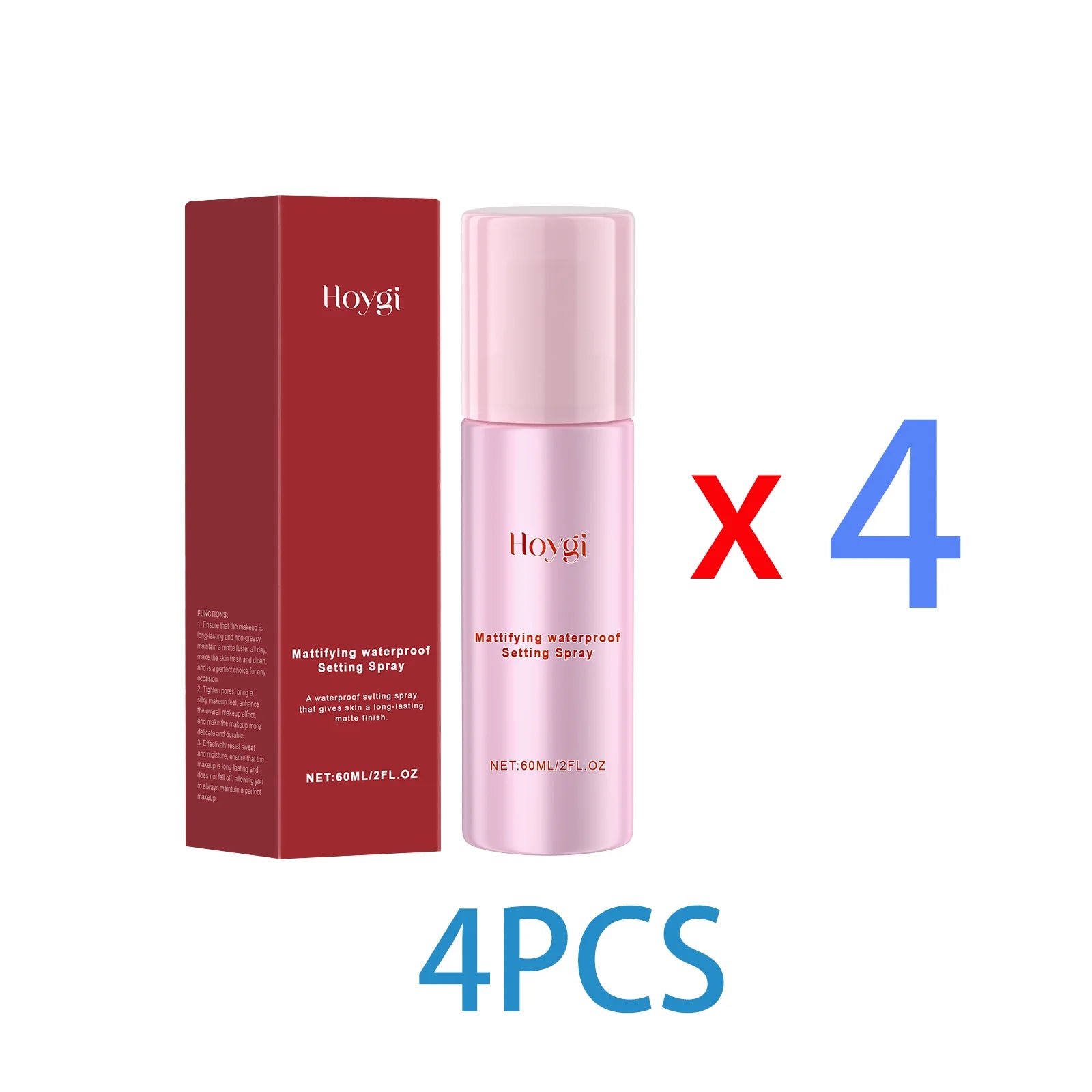 Matte Finish Setting Spray Waterproof Long Lasting Oil Control Pore Tightening Face Mist for All Day Fresh Makeup Hold 60ml