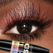 Black 5D Mascara Thickening ,Lengthening Curling Waterproof Long Lasting Liquid Fiber Mascara Makeup Lash Eyelash Extension Beau