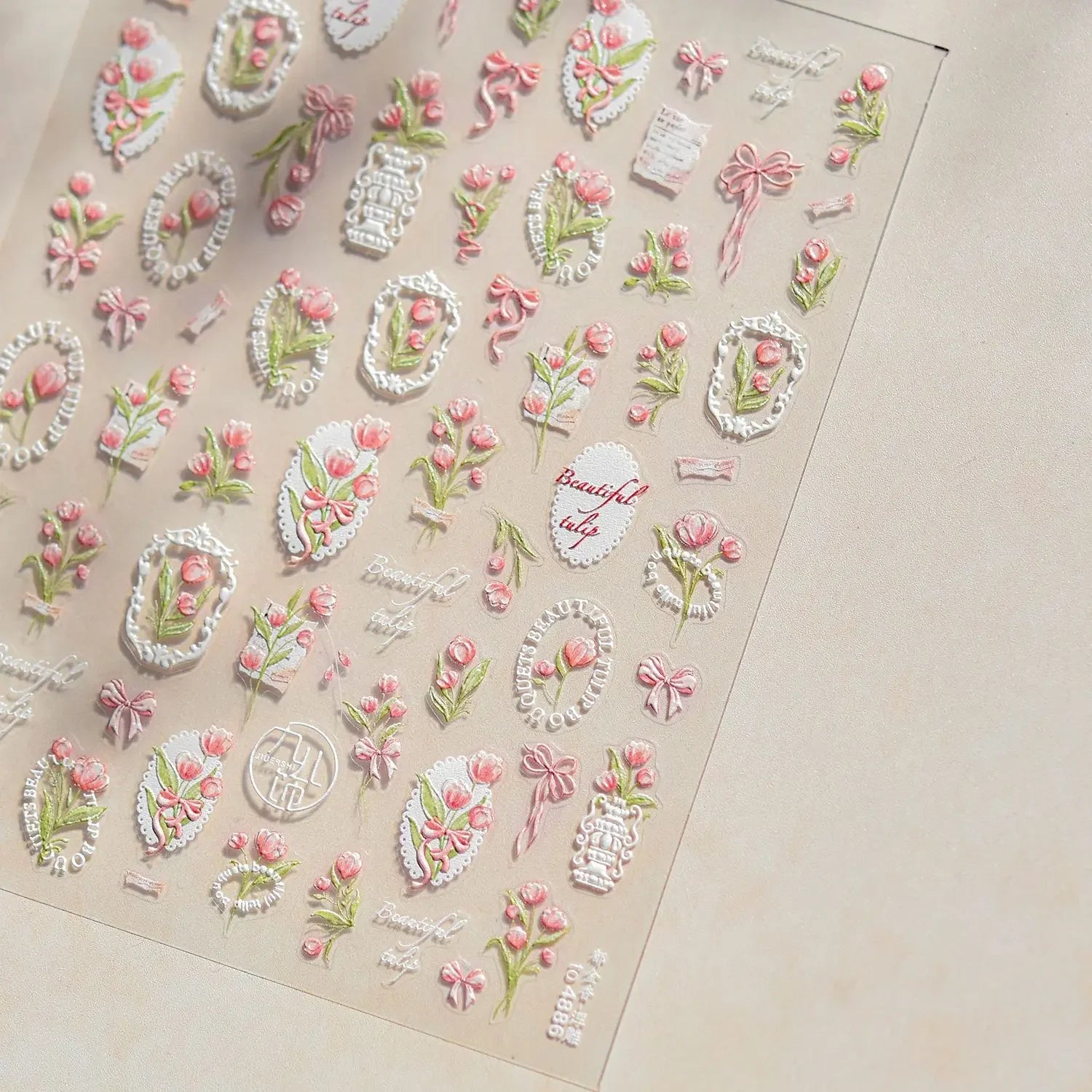 Japanese Nail Parts 5D Reliefs Cherry Blossom Self Adhesive Nail Art Stickers DIY 2025 Summer Flower Manicure Decoration Decals