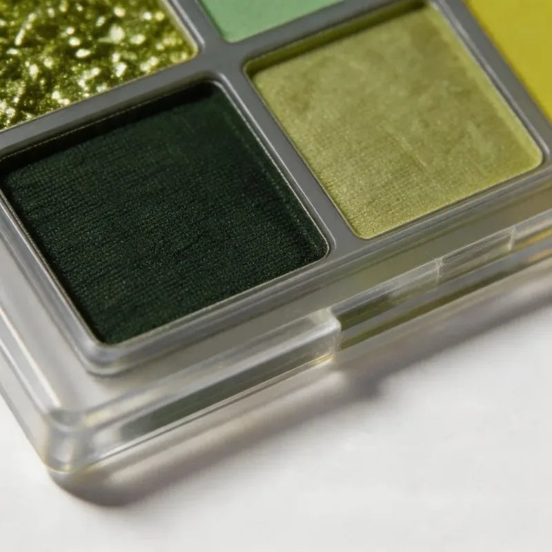 9 Color Mint Green Eyeshadow Palette Long Lasting Pearlescent Shimmer Matte Forest Look Eyeshadow Powder Eyes Makeup Cosmetics