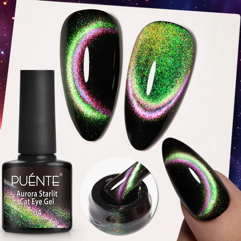 PUENTE 5ml Flower Fairy Gel Nail Polish Pink Blue Purple Natural Dried Flowers Gel For Nail Art Soak Off UV Varnish For Manicure