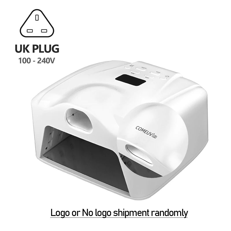 2 IN 1 Nail Dryer UV Light for Nail 78 LEDs Single Toe Finger Full Hand Nail Curing Dual Port Nail Lamp Auto Sensor Nail Art