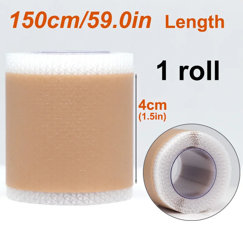1 Roll Silicone Scar Sheets , Self-Adhesive Scar Cover Tape Reusable and Effective Skin Care Strips