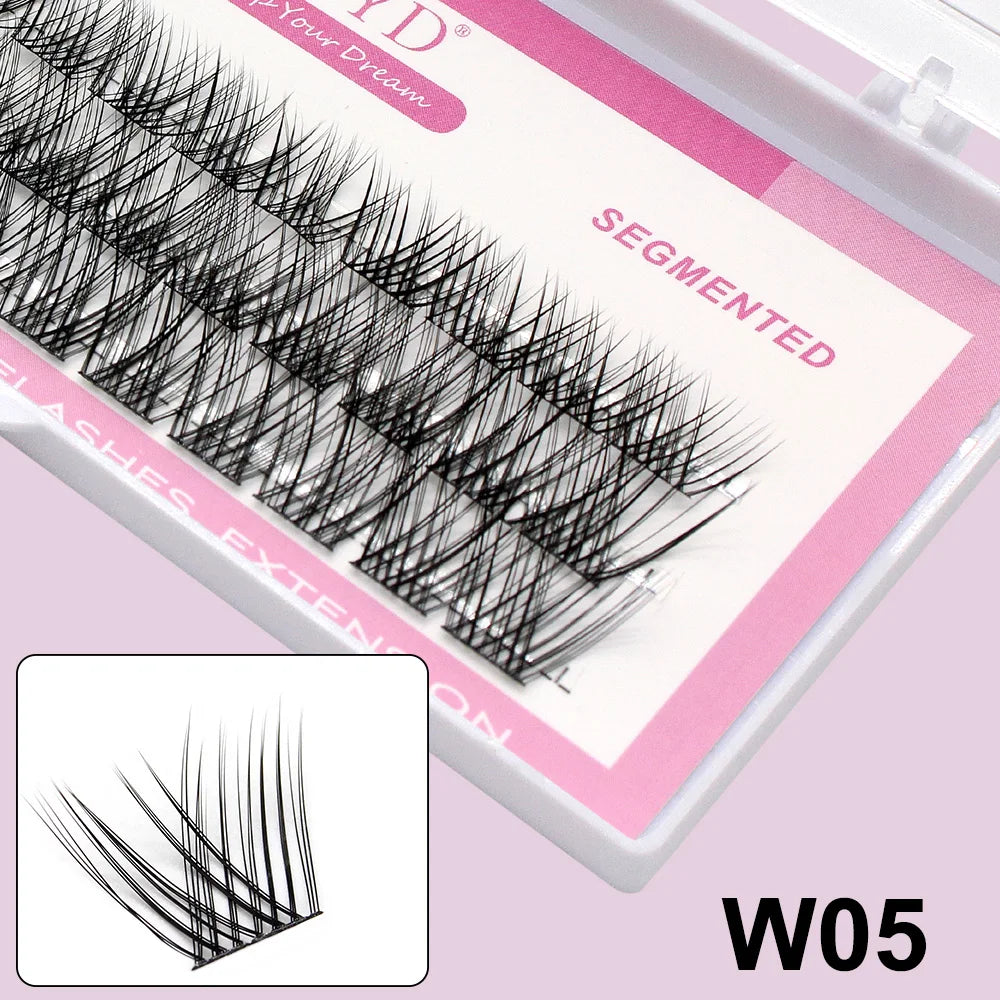 Russian Personal Eyelashes 3D Sexy Fluffy Single Cluster False Eyelashes Are Natural, Soft, And Easy To Operate Makeup Tools