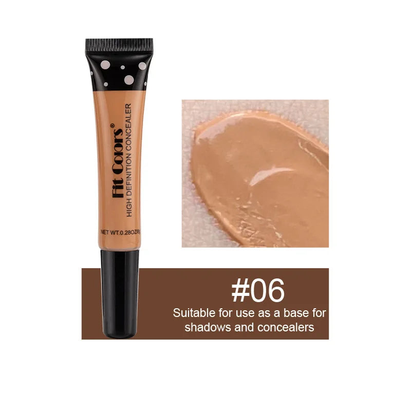 Concealer for Dark Skin Under Eye Corrector Waterproof Concealer Blemish Cover Contour Corrector Tube Concealer Melanin Makeup
